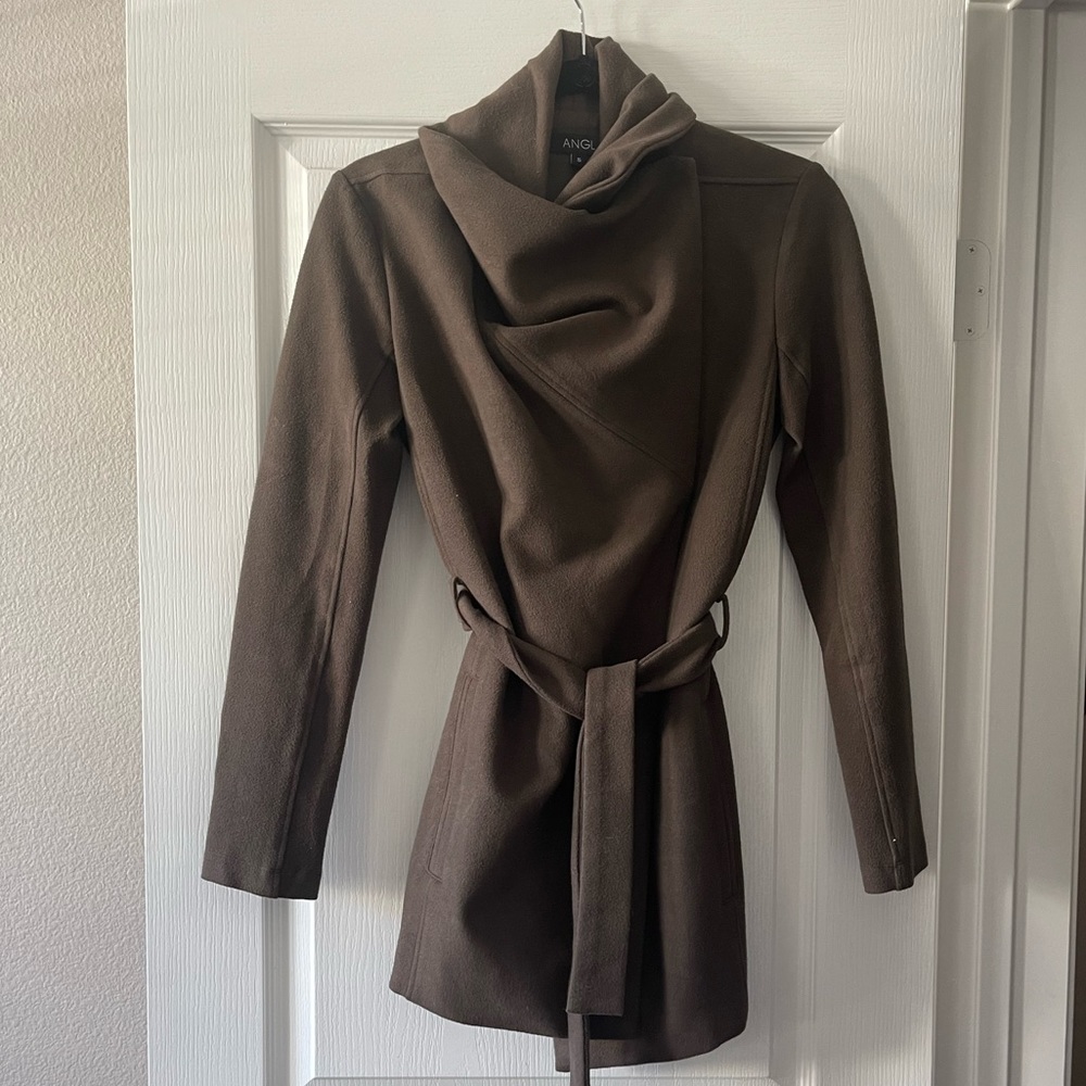 Angl | Brown Overcoat | Size Small